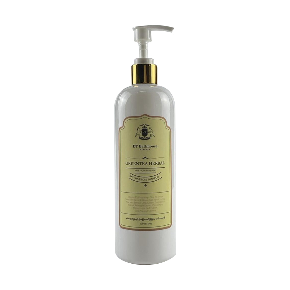 DT Bathhouse Greentea Herbal Anti-Hair Loss Shampoo 450G