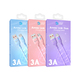 Arrow Show Link Duo Charging Cable Purple 3A CB-116