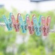 Clothing Portable Clip with Clip Basket 30PCS Pink