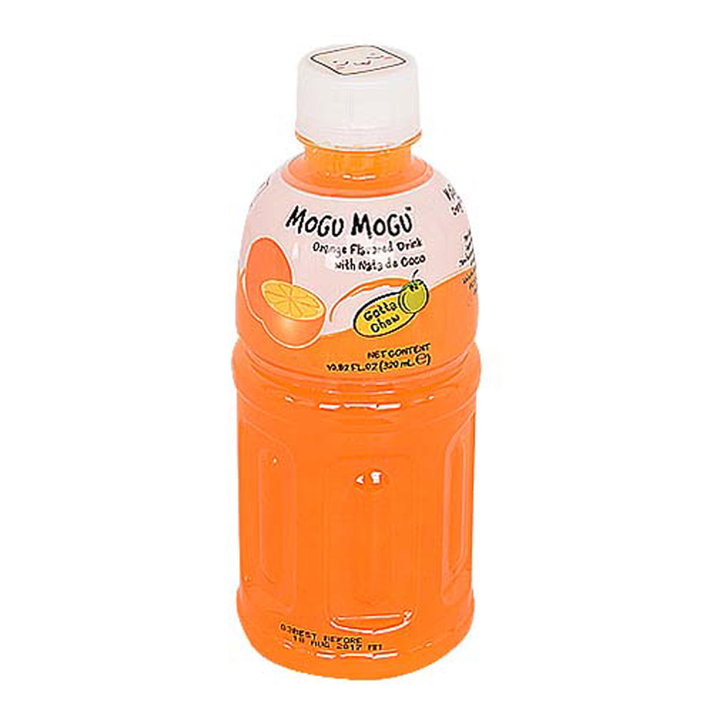 Mogu Mogu Orange Flavored Jelly Drink With Nata De Coco 320ML