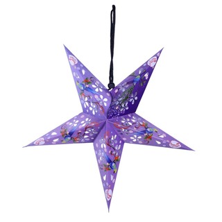 Uncle Gyi Printed Paper Star Lantern Red 5PCS
