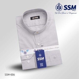 Mandarin Collar Shirt Long Sleeve XL (Apricot Orange) SSM-O-P-S-066