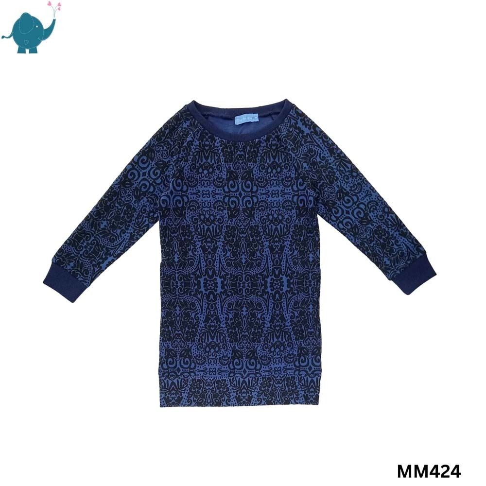 Max & Mia Girl Long-Sleeve Dress MM424 Large