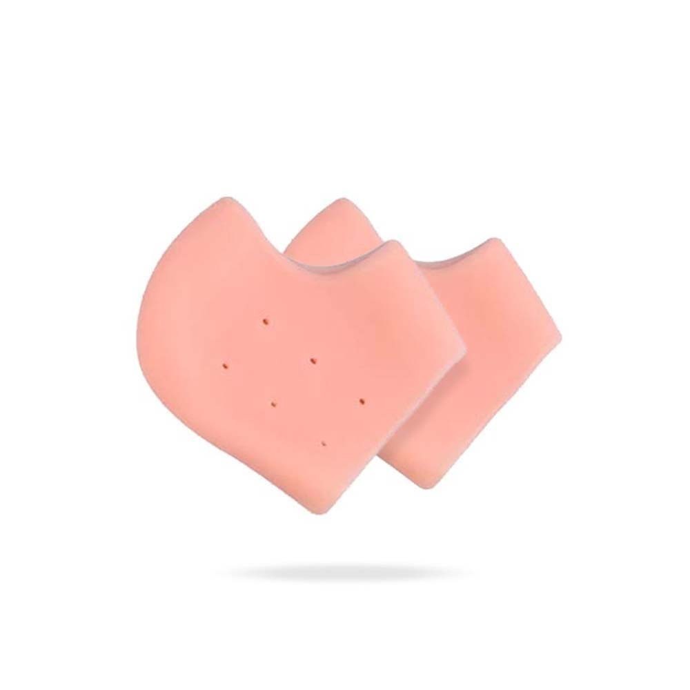Silicone Heel Protector Protective Sleeve Heel Spur Pads For Relief Plantar Fasciitis Heel Pain Reduce Pressure On Heel 1 Pair-ခြေဖနောင့်အစွပ် Light Pink