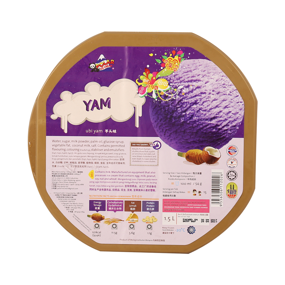 Polar Ice Cream Yam 1.5LTR