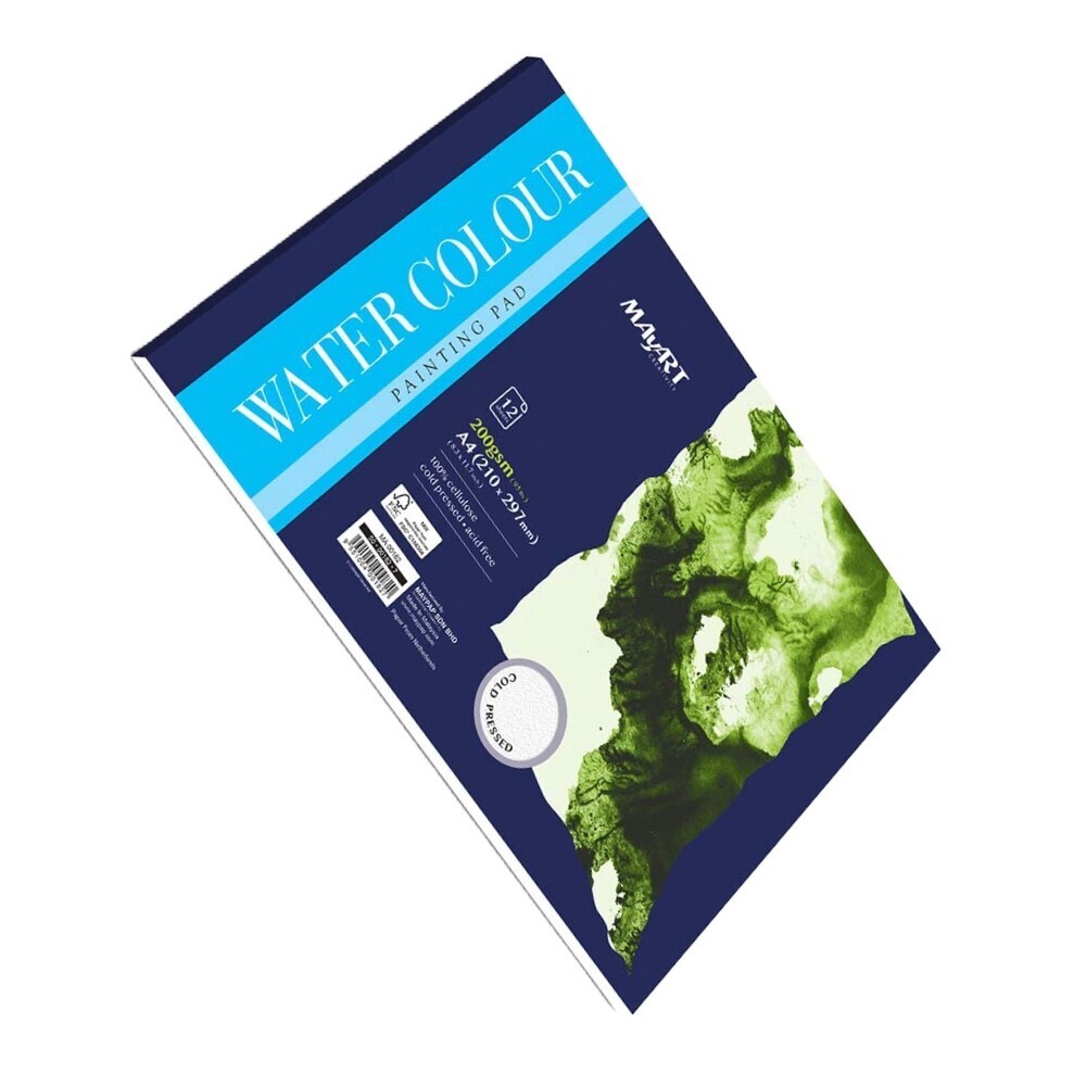 May Art Water Colour Painting Paper 200GSM A4 MA00182