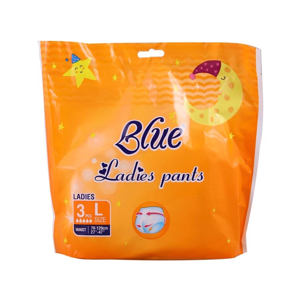 Blue Sanitary Pant 3PCS (L)