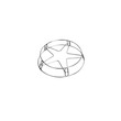 Star Shape Stainless Steel Pot Rack SHKCHI008
