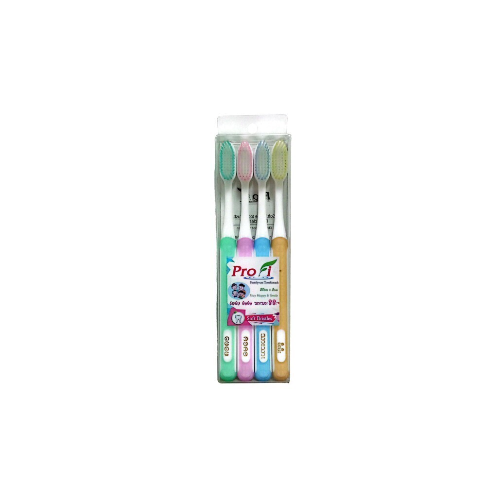 Pro Fi Toothbrush L05 Family 4PCS