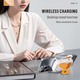 Konfulon J-42 (10000mAh Fast Charging 22.5W Built-in Cable/Wireless Power Bank) Orange