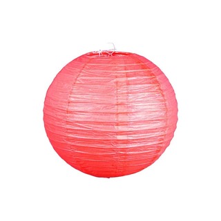 Uncle Gyi Uncle Gyi Round Paper Lantern (Plain) 20cm Orange