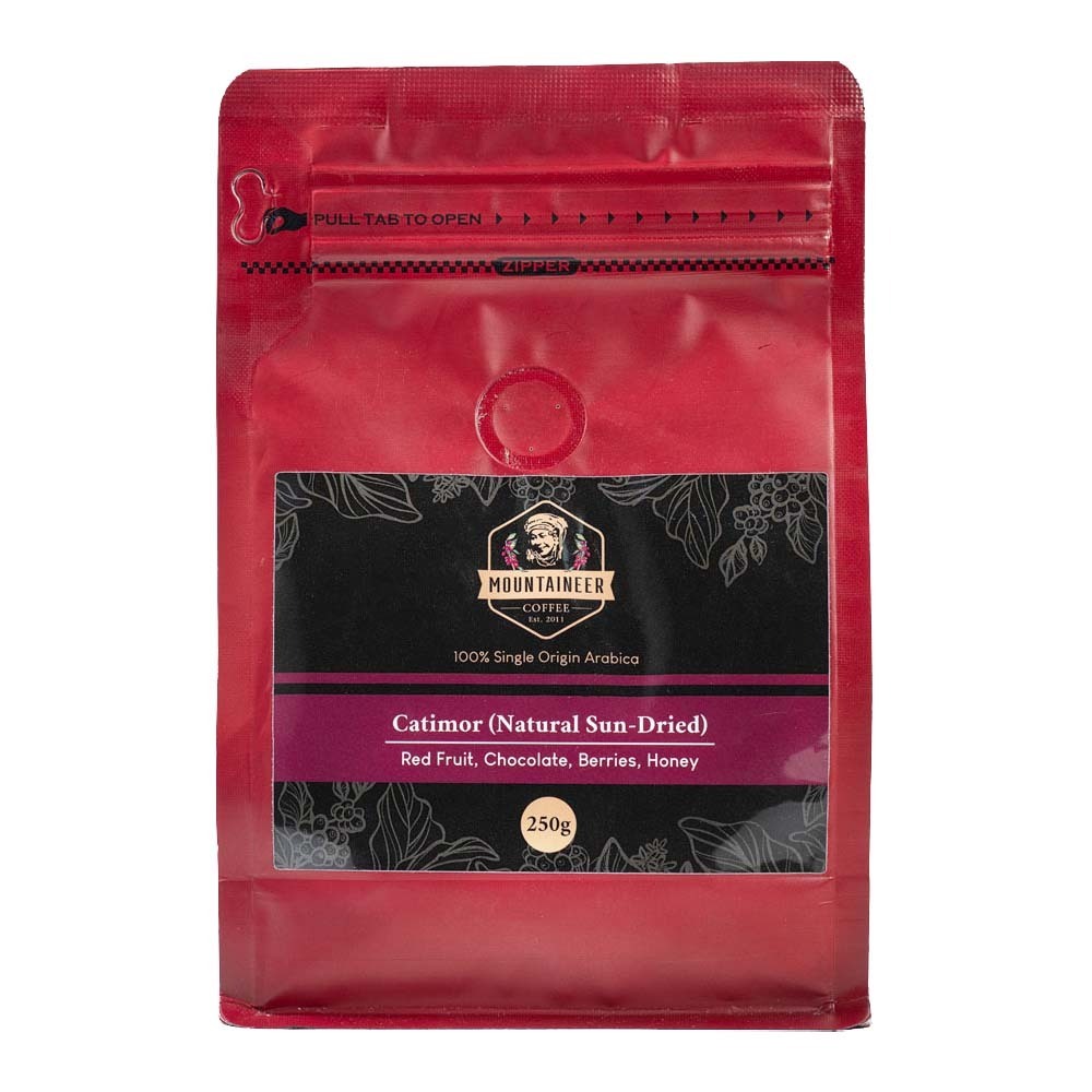 Mountaineer 100% Single Origin Arabica Catimor Coffee (Natural Sun-Dried) 250G