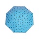 Automatic 3 Fold Teddy Printed Umbrella Blue