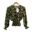 Kudos Chiffon Blouse Hale Navy B-005-HN Large