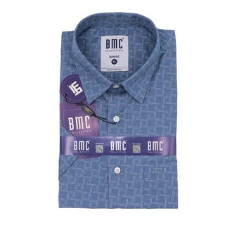 BMC Men Slimfit Shirt Short Sleeve 2320071 Green XL