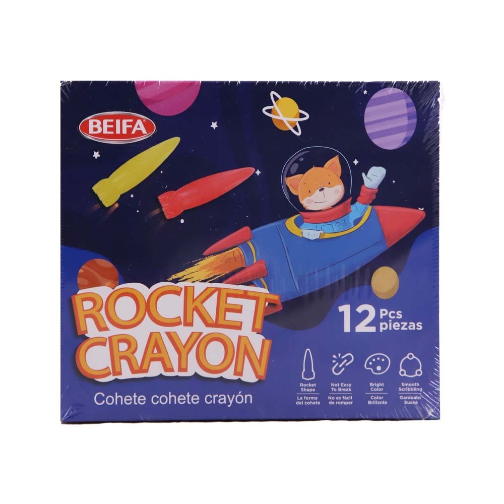 Beifa Rocket Crayon 12PCS DC113-RC01