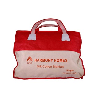 Harmony Homes Cotton Blanket 5x6.5ft Red
