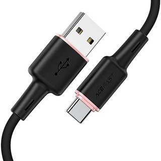 Acefast C2-04 3A Max USB-A To USB-C Zinc Alloy Silicone Charging Data Cable 27070006 White