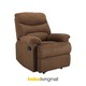 Furinbox  Riley Fabric Manual Recliner 1/S Brown