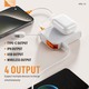 Konfulon J-42 (10000mAh Fast Charging 22.5W Built-in Cable/Wireless Power Bank) Orange
