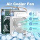 Mini Air Cooler Fan Blue
