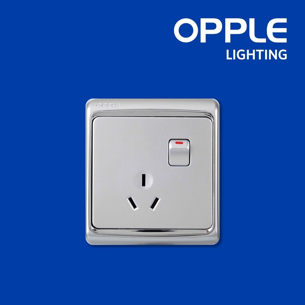 OPPLE OP-E06S1093A-Y1-3 pin 1 switch(2 way)10A Switch and Socket (OP-23-213)