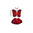 Beauty House LED Butterfly Fairy Costume Set Red