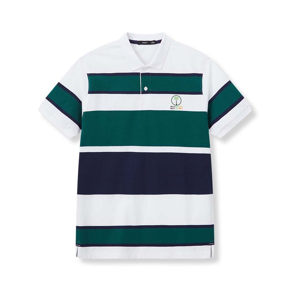 241108004 Bossini Men Polo Shirt SS 24-S/S Green ( XL )