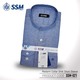Madarin Collar Shirt Short Sleeve Over Size (Denim Blue) SSM-O-M-S-021