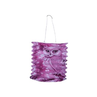 Uncle Gyi Owl Cylinder Paper Lantern (Big) 10PCS x 1Pack Green