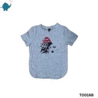 Max & Mia Unisex Printed T-Shirt TO016B Black (7-8 Years)