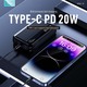 Konfulon J-37 (20000mAh Fast Charging 22.5W Built-in Cable Power Bank) Black
