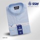 Mandarin Collar Shirt Long Sleeve Over (Frozen Blue) SSM-O-P-S-051