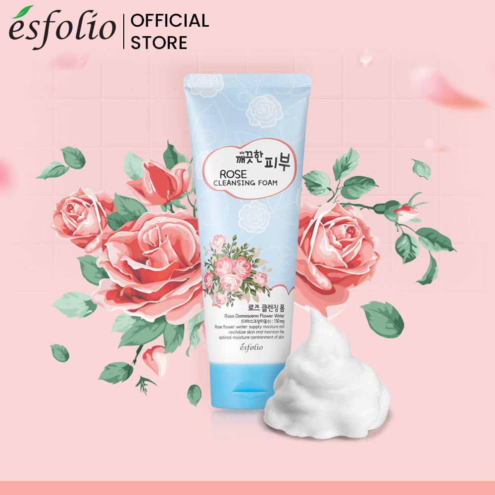 Esfolio Rose Facial Cleansing Foam 150G