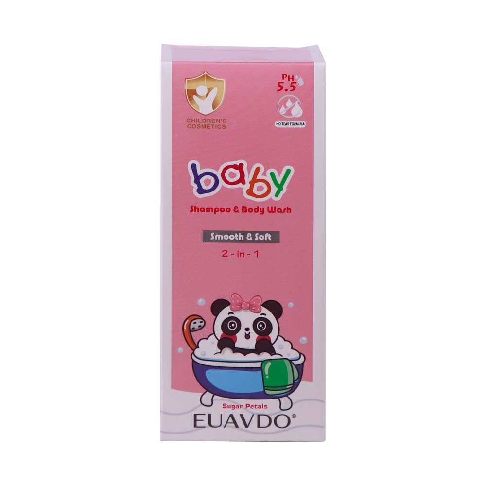 Euavdo Baby Shampoo & Body Wash Sugar Petals 500G
