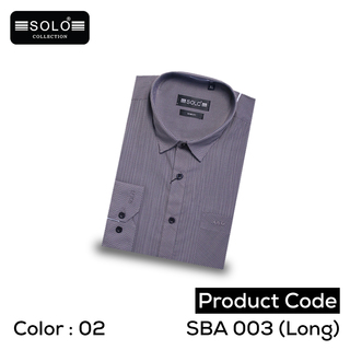 SOLO COLLLECTION SBA 003 (Long) Slim Fit Shirt Medium 10