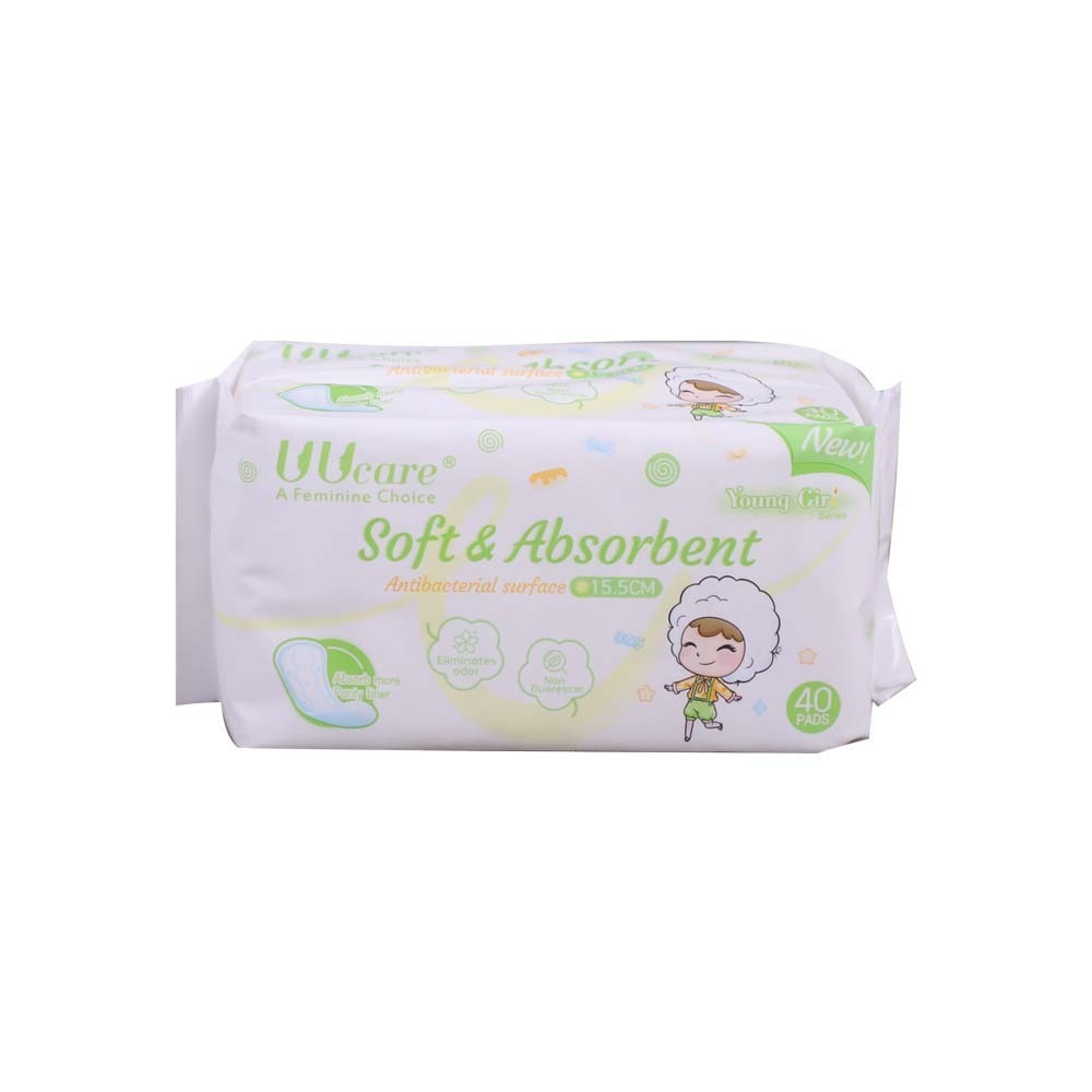 UUcare Young Girl Antibacterial Panty Liner 15.5cm 40PCS
