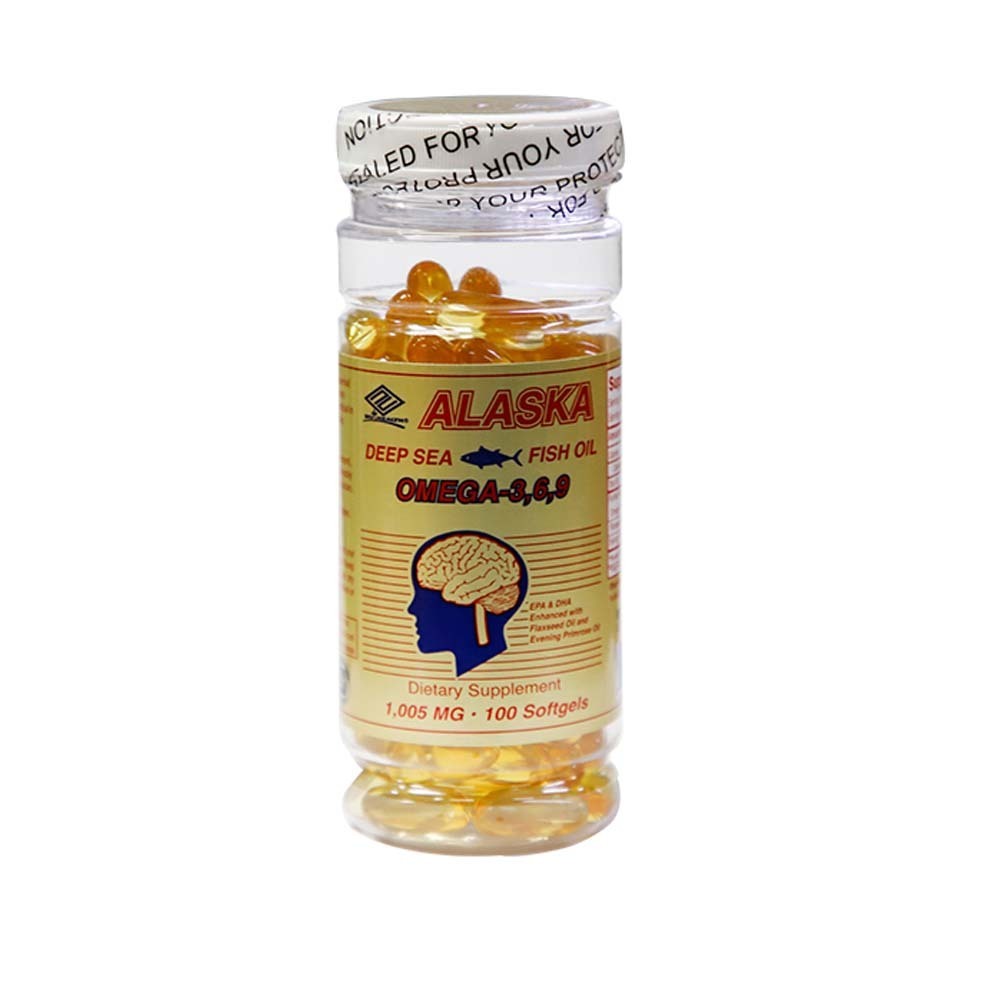 Alaska Deep Sea Fish Oil Omega 3-6-9 100PCS (Yellow)