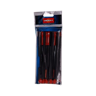 Unimax Ultron Ball Pen 0.7 5PCS Black