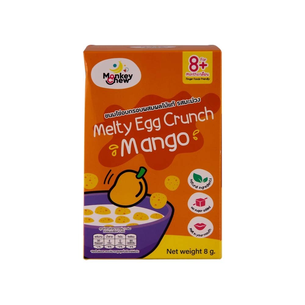 Monkey Chew Melty Egg Crunch Mango 8G (8M+)