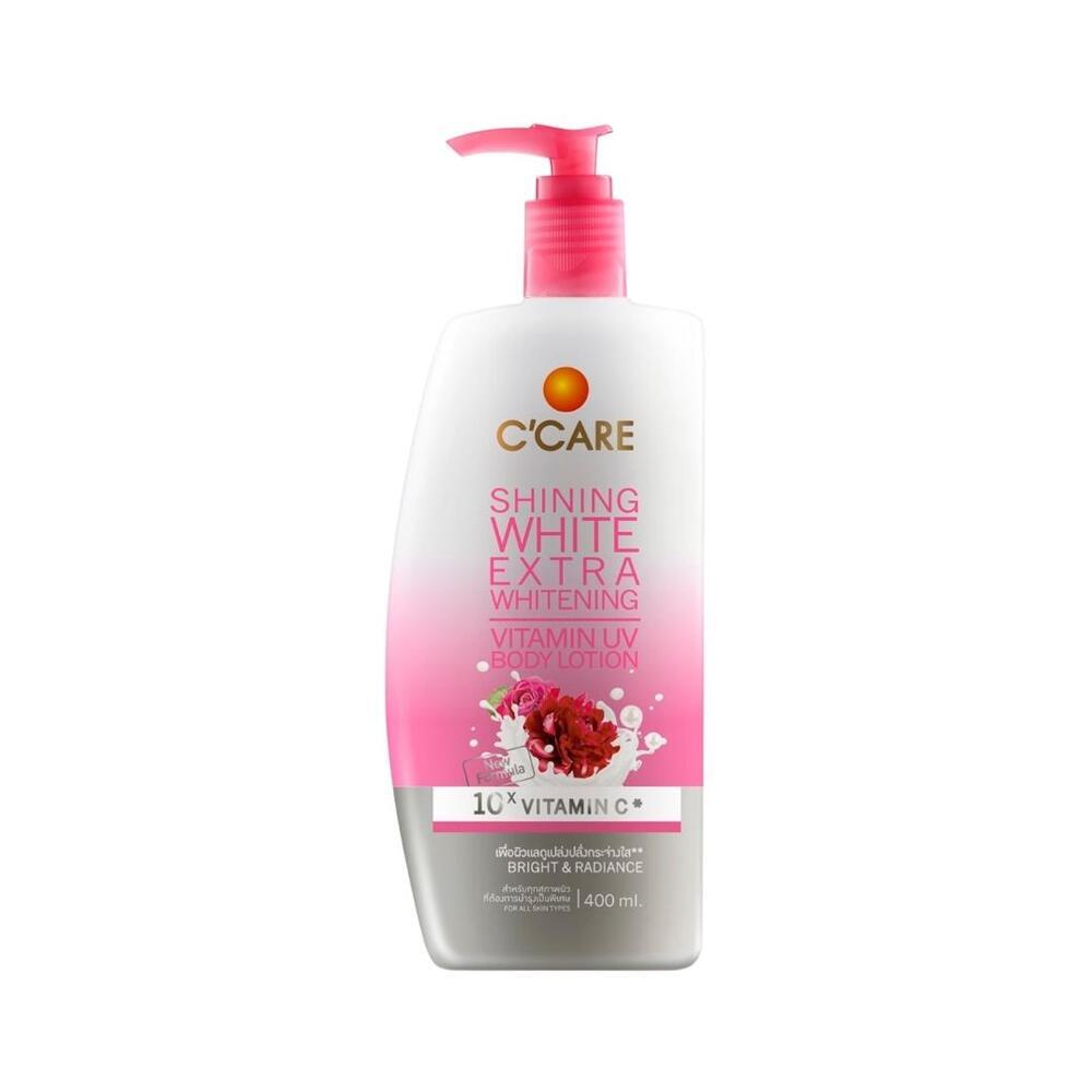 C'Care Shining White Extra Whitening Vitamin UV Body Lotion 400ML