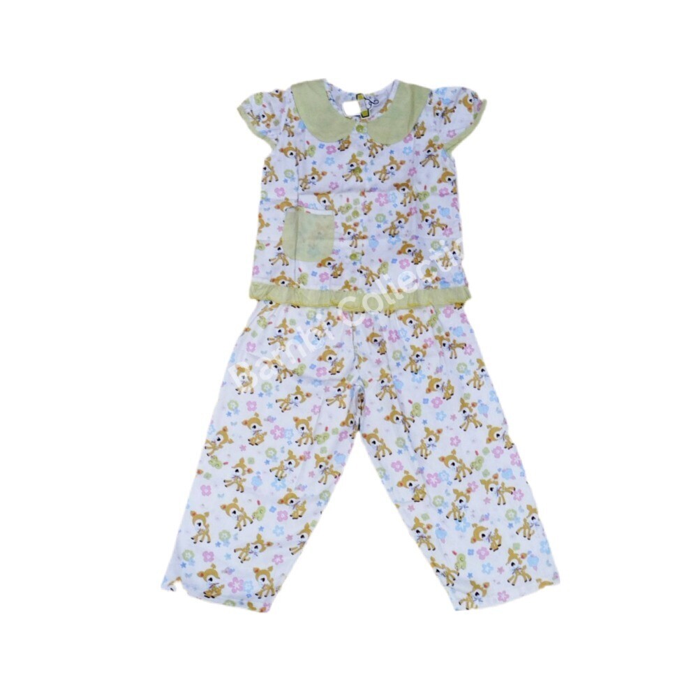 Bambi Baby Night Wear Silk Cotton One Set BAMBI_BABY03_8 Bambi Yellow (3 Years)