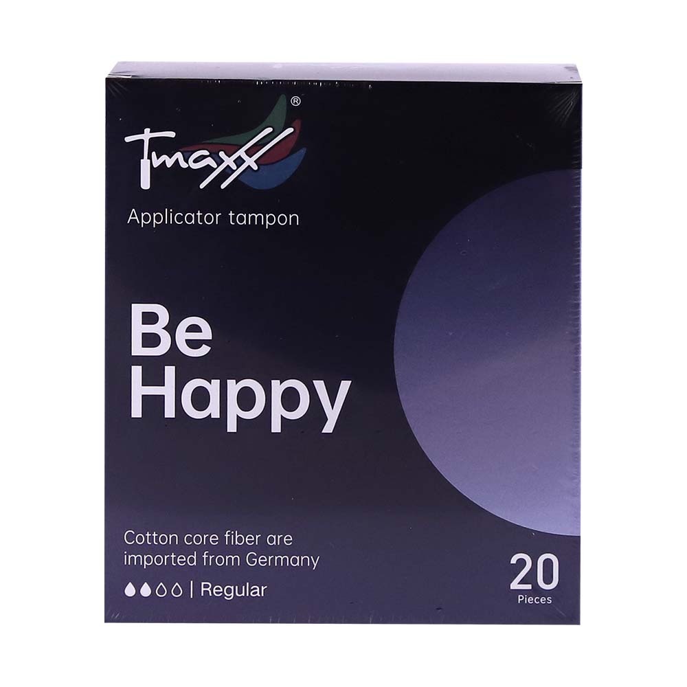 Tmaxx Be Happy Regular Applicator Tampon 20PCS