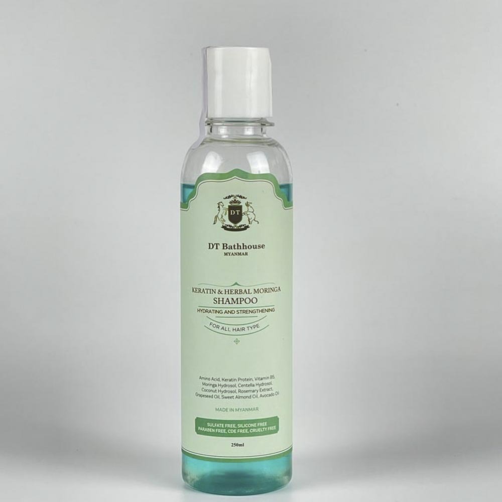 DT Bathhouse Keratin & Herbal Moringa Shampoo 250ML 