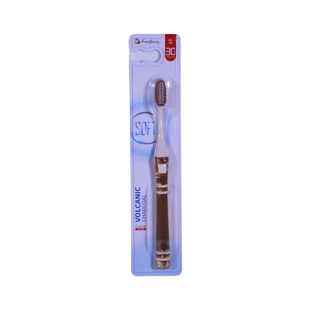 A`Meifancy Toothbrush Volcanic Charcoal Softno.292