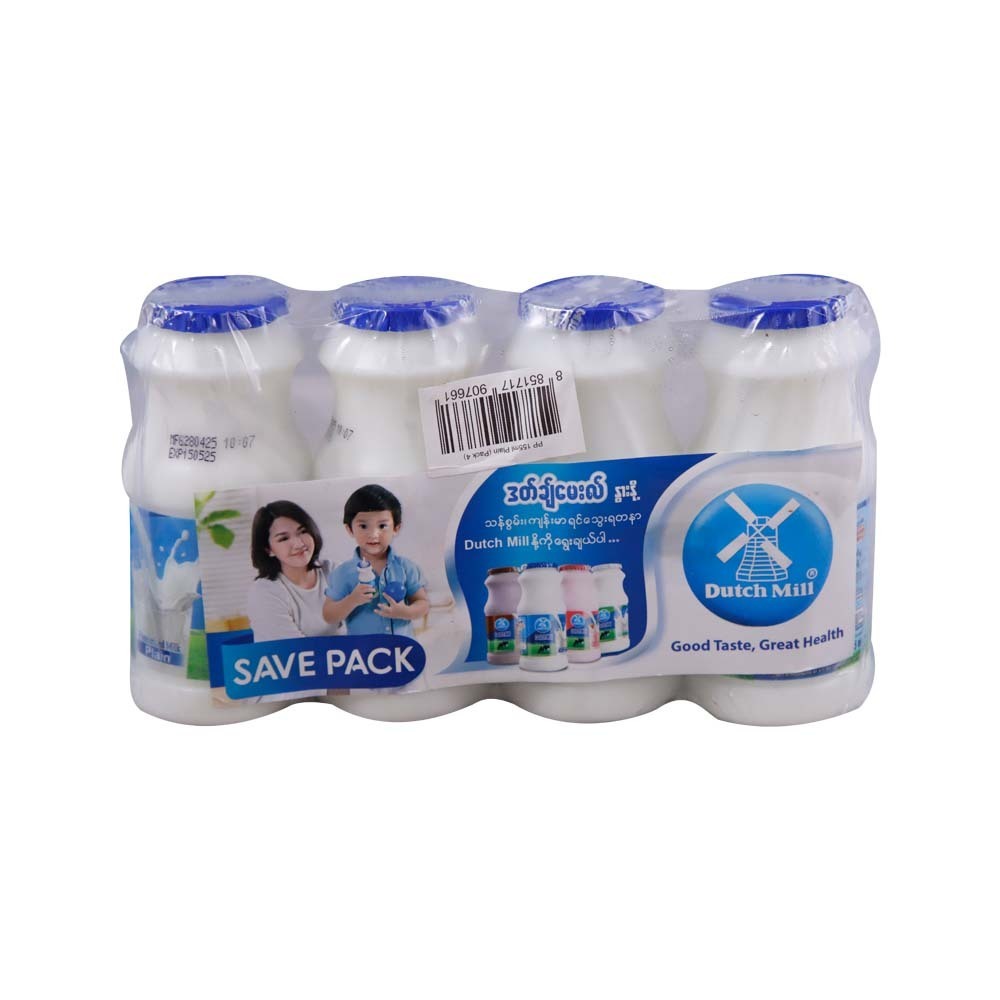 Dutch Mill Pasteurized Milk Plain 155MLx4PCS