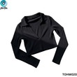 The Ori Women Long Sleeve Top TOHM020 Black Small