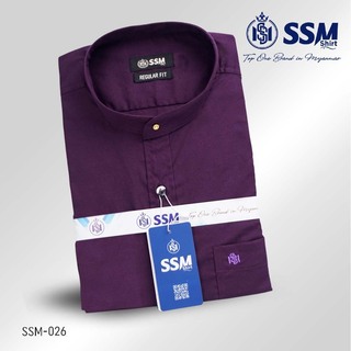 Madarin Collar Shirt Short Sleeve 3XL (Blue Slate Gray) SSM-O-P-S-039