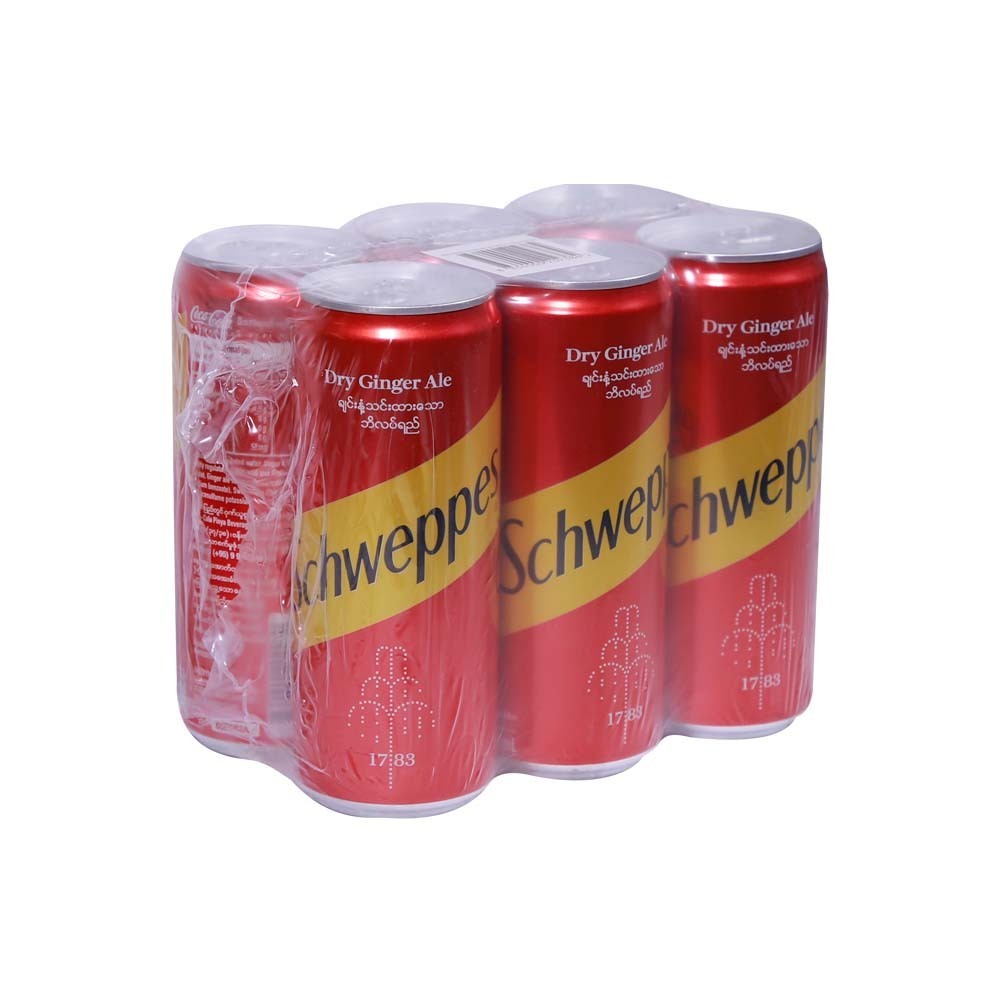 Schweppes Ginger Ale 330ML x 6PCS