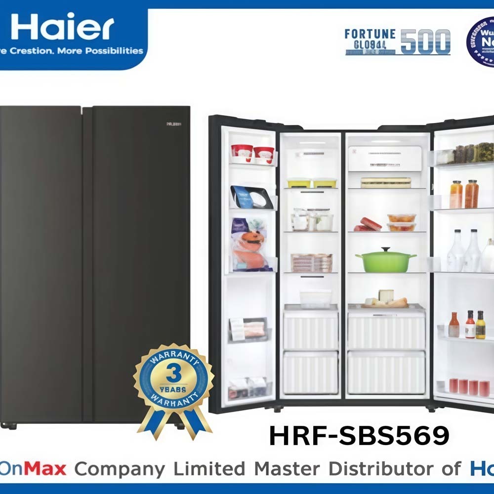 Haier Side By Side Refrigerator 569L HRF-SBS569